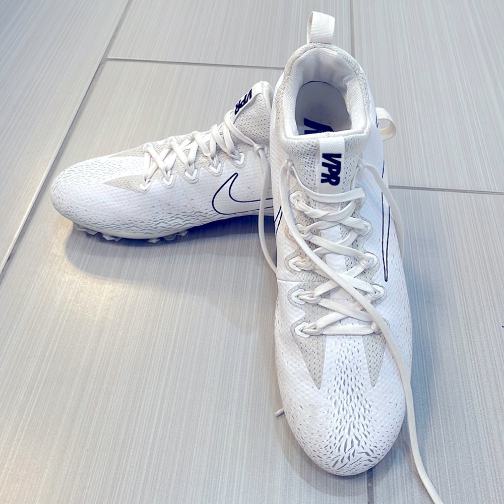 Nike Vapor Untouchable Pro White Football/LaCrosse Cleats-Excellent Condition